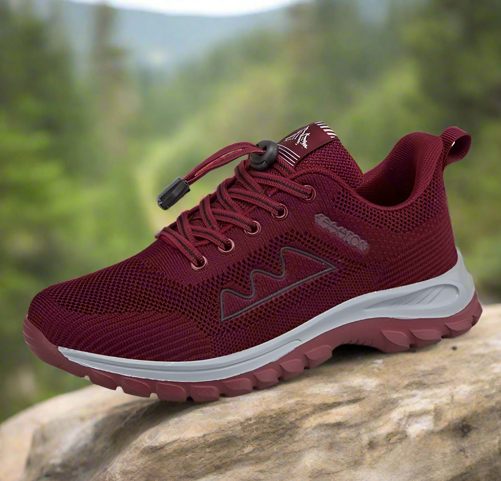 Men's Lightweight Low-Cut Hiking Shoes – Breathable Quick-Lace Outdoor
