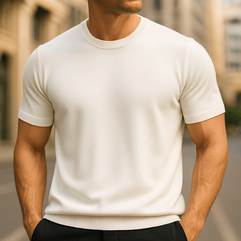 Men's Lightweight Short-Sleeve Knit T-Shirt