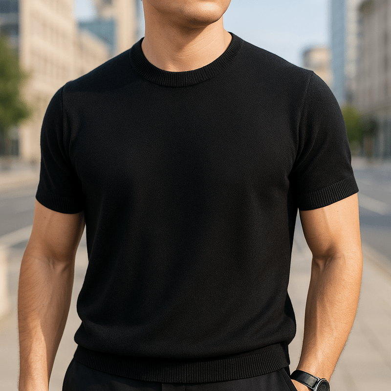 Men's Lightweight Short-Sleeve Knit T-Shirt