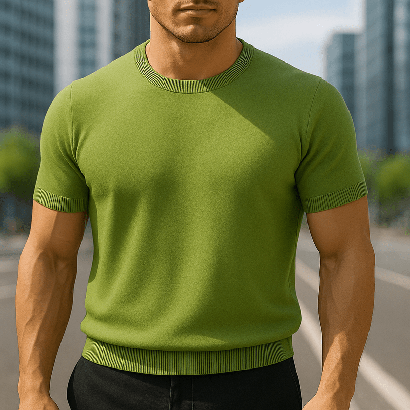 Men's Lightweight Short-Sleeve Knit T-Shirt