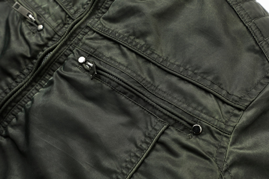 Men's Bomber Jacket with Mandarin Collar – Style 2