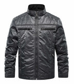 Men's Bomber Jacket with Mandarin Collar – Style 2