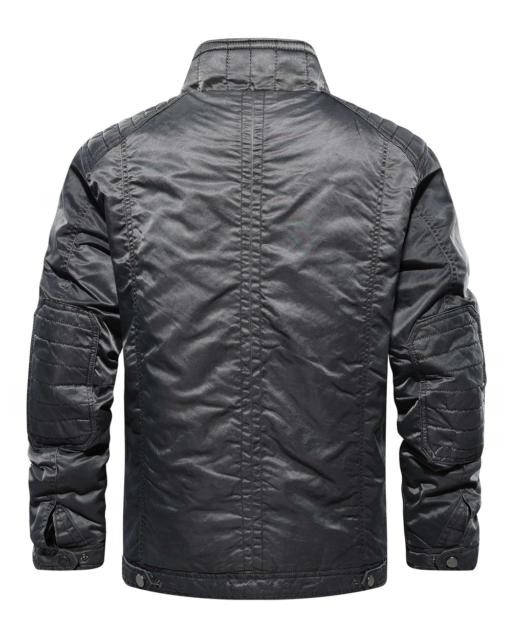 Men's Bomber Jacket with Mandarin Collar – Style 2