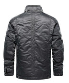 Men's Bomber Jacket with Mandarin Collar – Style 2