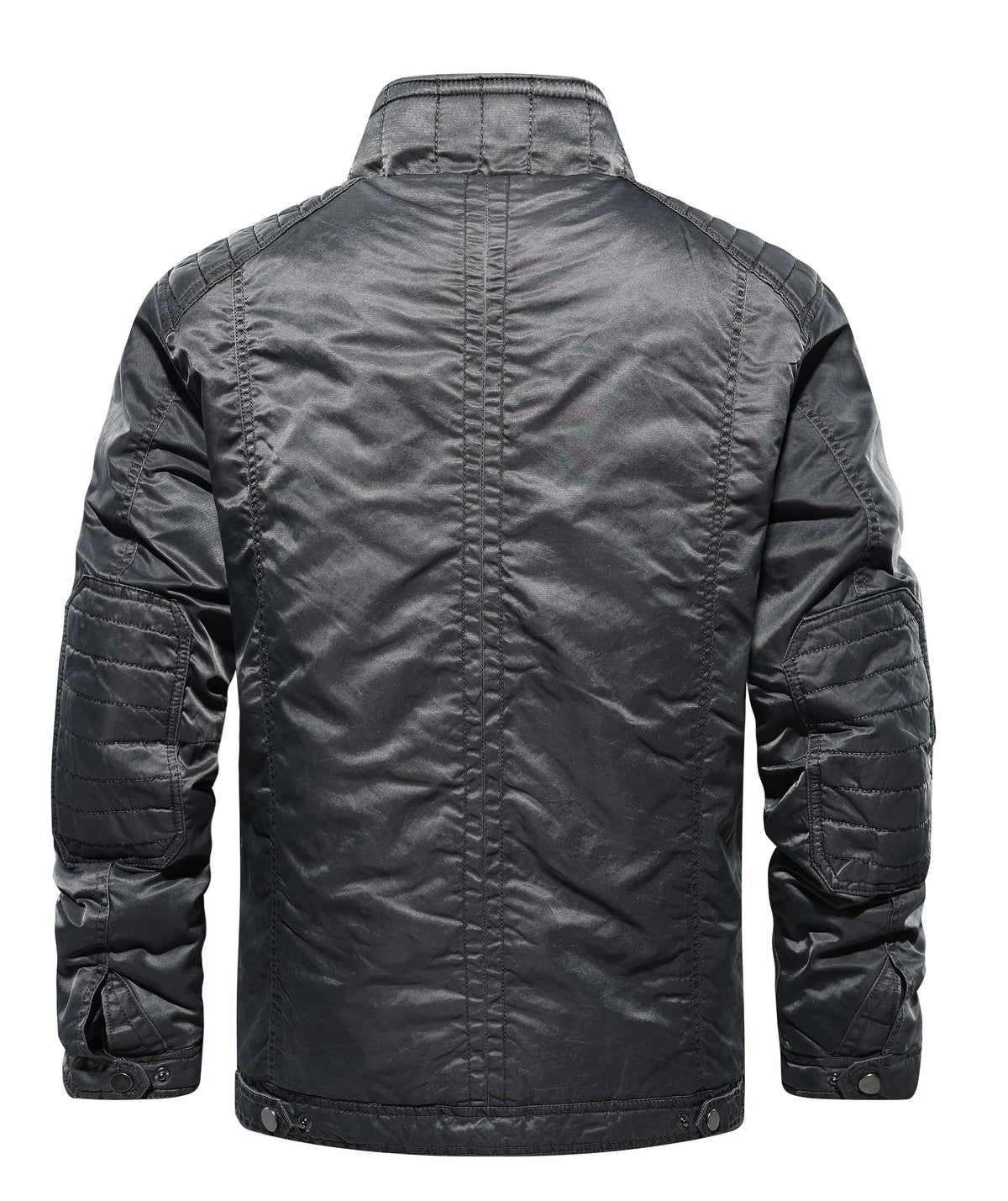 Men's Bomber Jacket with Mandarin Collar – Style 2