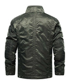 Men's Bomber Jacket with Mandarin Collar – Style 2