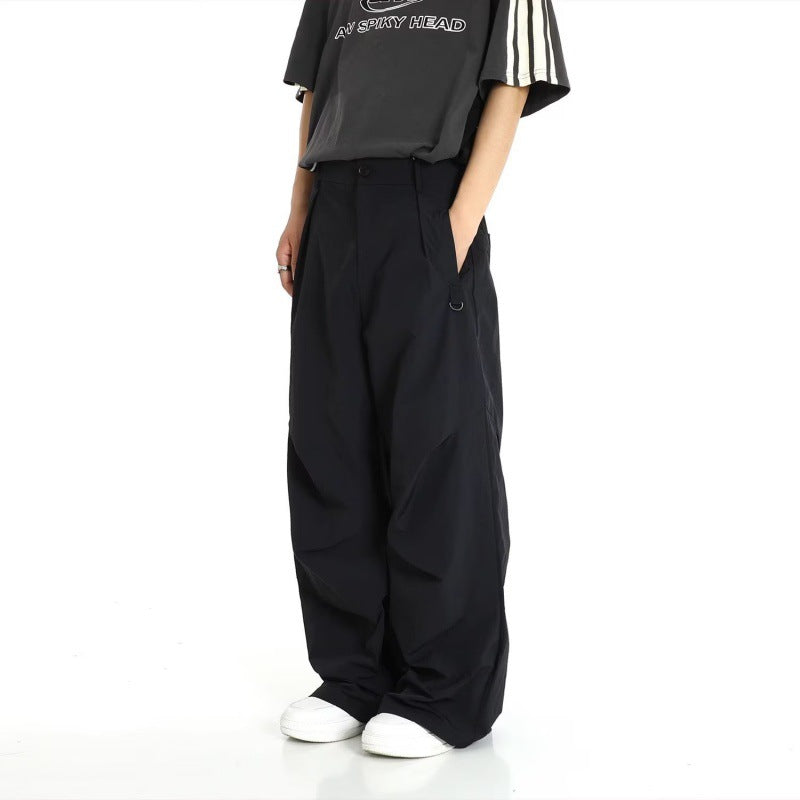 Men's Baggy Work Trousers – Relaxed Carpenter Pants in Black or Grey
