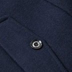 Men's Double-Collar Wool-Blend Business Coat