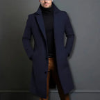 Men's Full-Length Winter Overcoat – Straight Cut