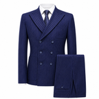 Men's Double-Breasted Tweed Three-Piece Suit