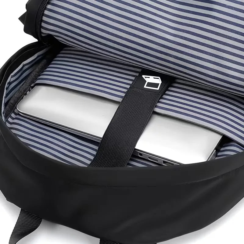 Multi-Pocket Oxford Backpack