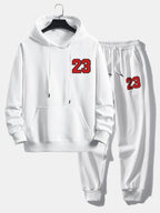 Men's Printed Hoodie Jogger Set – Relaxed Cotton Blend Streetwear