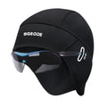 Men's Thermal Fleece Cycling Cap – Windproof Stretch Winter Skull Hat