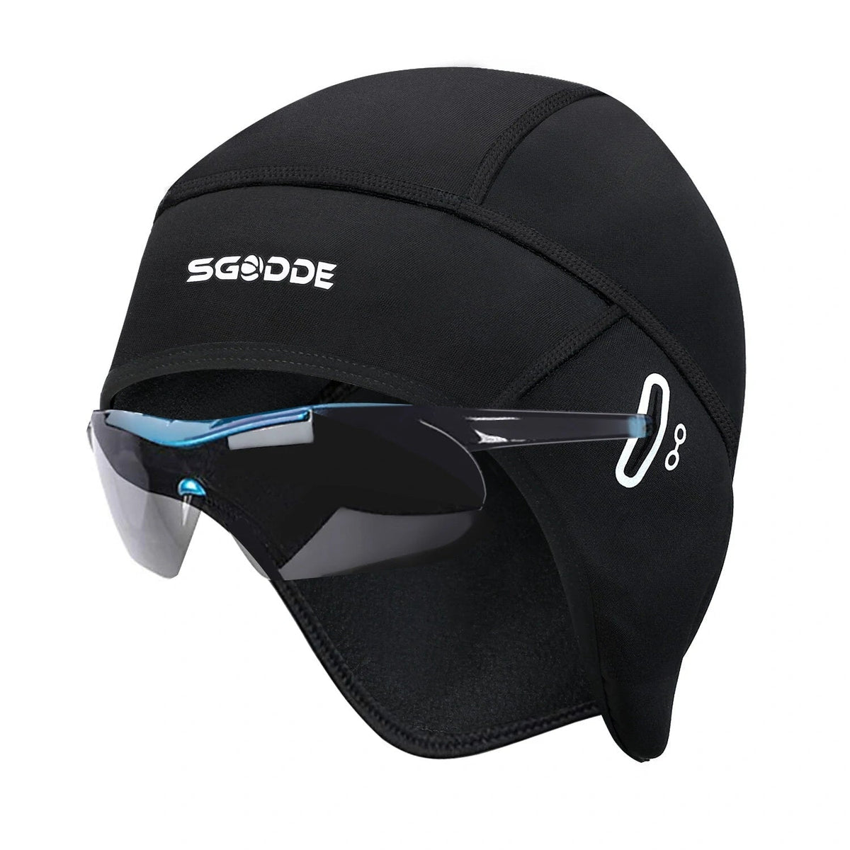 Men's Thermal Fleece Cycling Cap – Windproof Stretch Winter Skull Hat