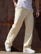 Men's Wide-Leg Trousers with Elasticated Waist