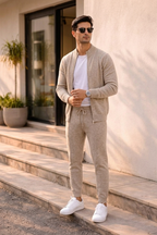 Men's Fine-Knit Lounge Set – Jumper and Trousers