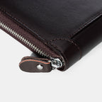 Men's leather-look RFID Wallet – Large-Capacity Zip-Around Card Organiser