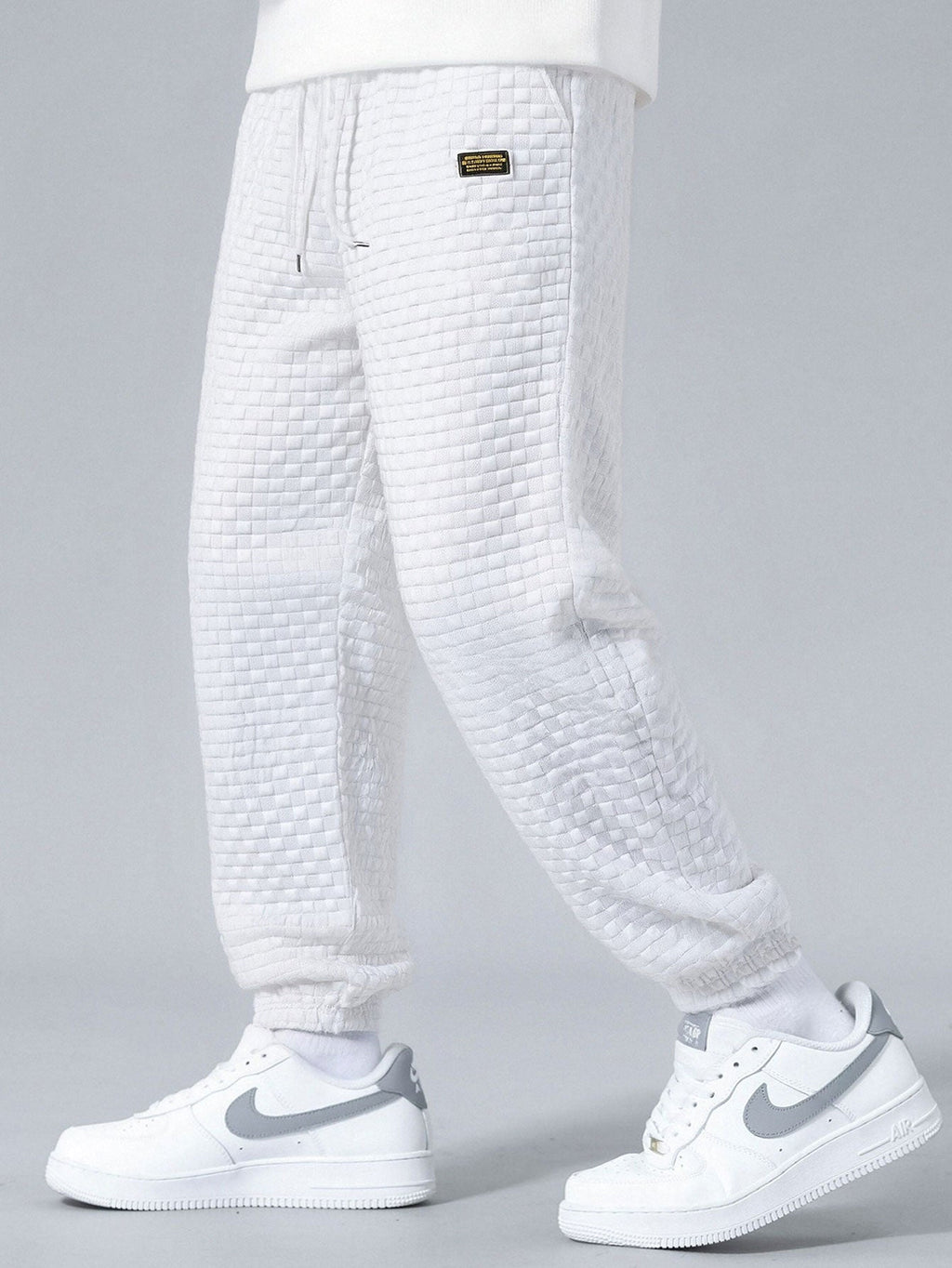 Men's Sleeveless Hooded Vest Tracksuit – Textured Jogger Co-Ord