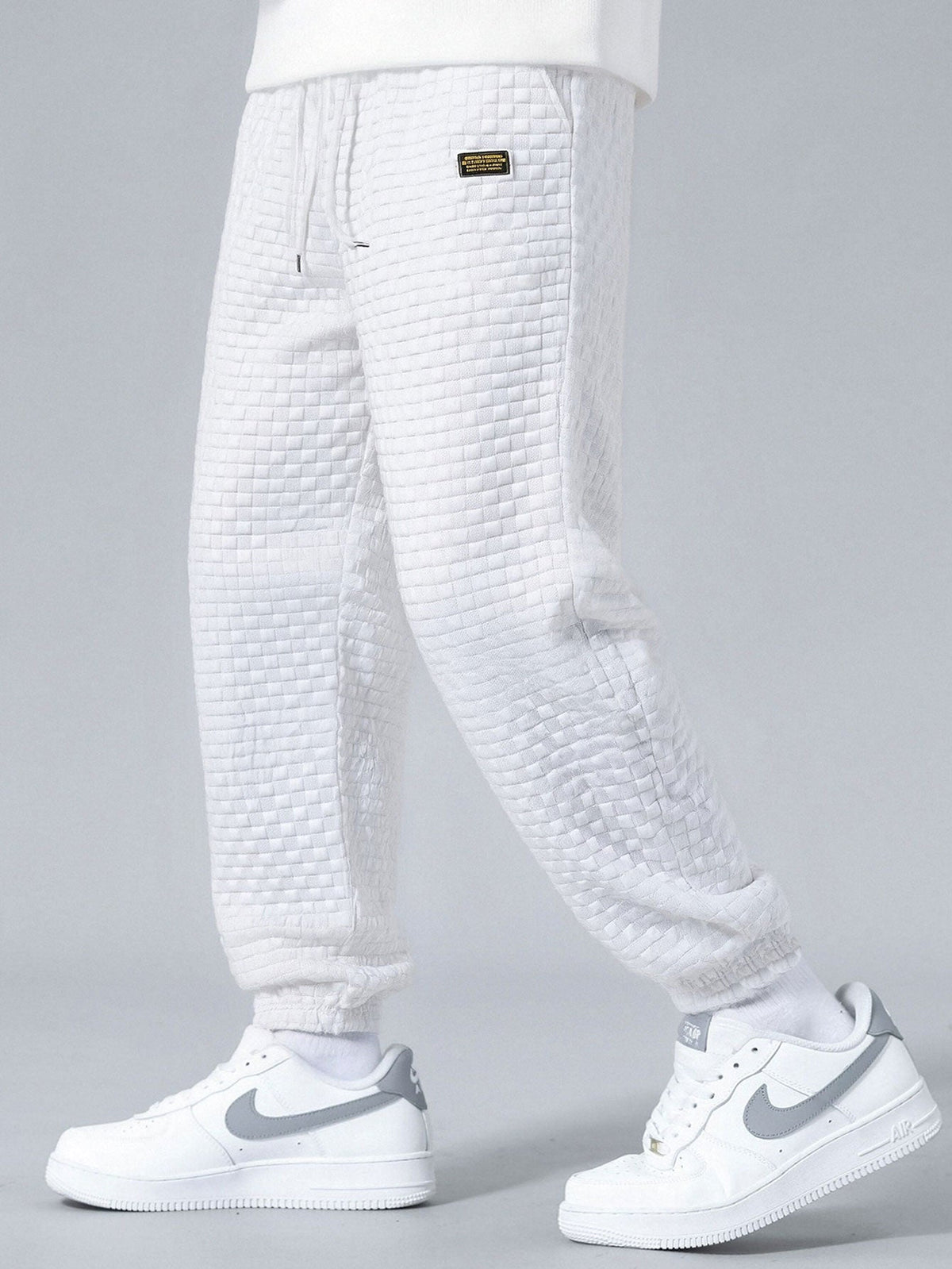 Men's Sleeveless Hooded Vest Tracksuit – Textured Jogger Co-Ord