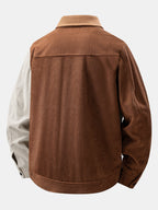 Men's Colourblock Corduroy Utility Jacket