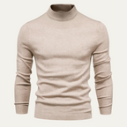 Men's Slim-Fit Turtleneck Jumper – Cotton-Blend Knit
