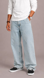 Men's Loose-fit Jeans Five-pocket – Style 4