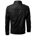 Men's Multi-Zip leather-look Biker Jacket