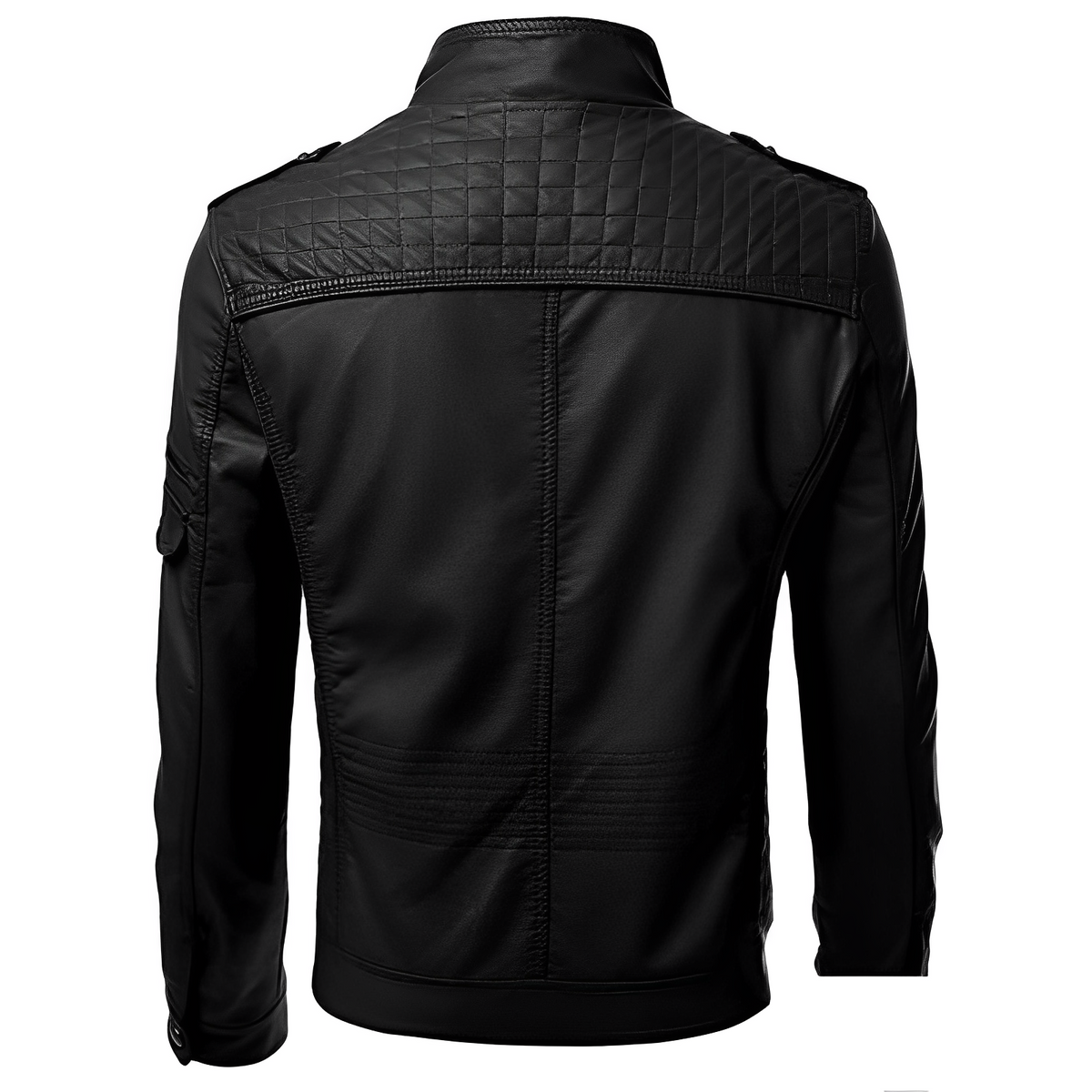 Men's Multi-Zip leather-look Biker Jacket