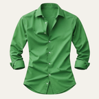 Men's Slim-Fit Stretch Dress Shirt – Wrinkle-Resistant