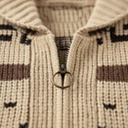 Men's Jacquard Shawl-Collar Cardigan – Patterned Knit