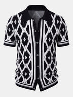 Men's Viscose Knit Shirt and Tapered Trousers Set
