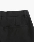 Men's Classic Pleated Trousers with Tapered Leg