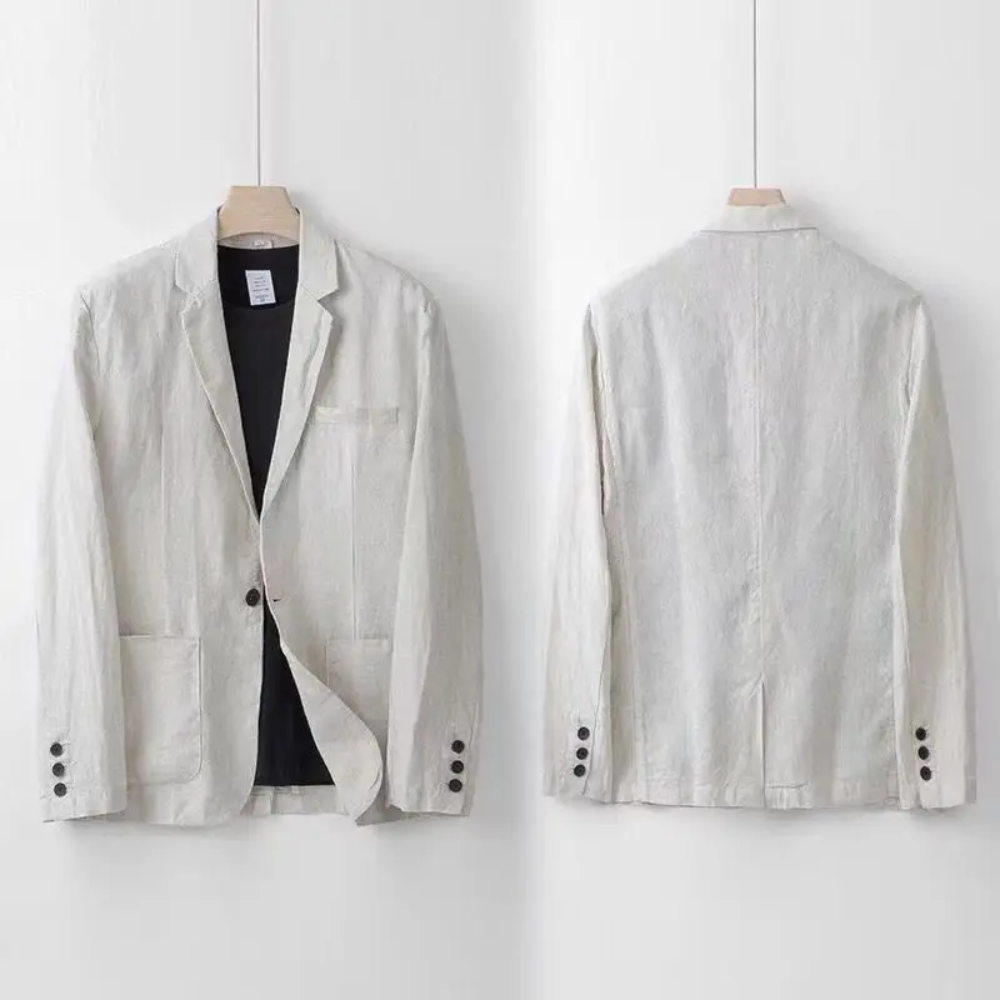 Men's Pure Linen Suit Set – Lightweight Shirt and Trousers