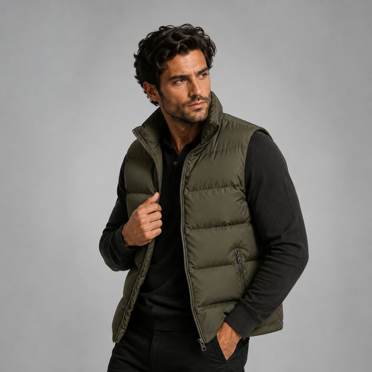 Men's Padded Puffer Gilet – Lightweight Quilted Vest