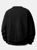 Men's Relaxed Fit Ribbed Corduroy Sweatshirt