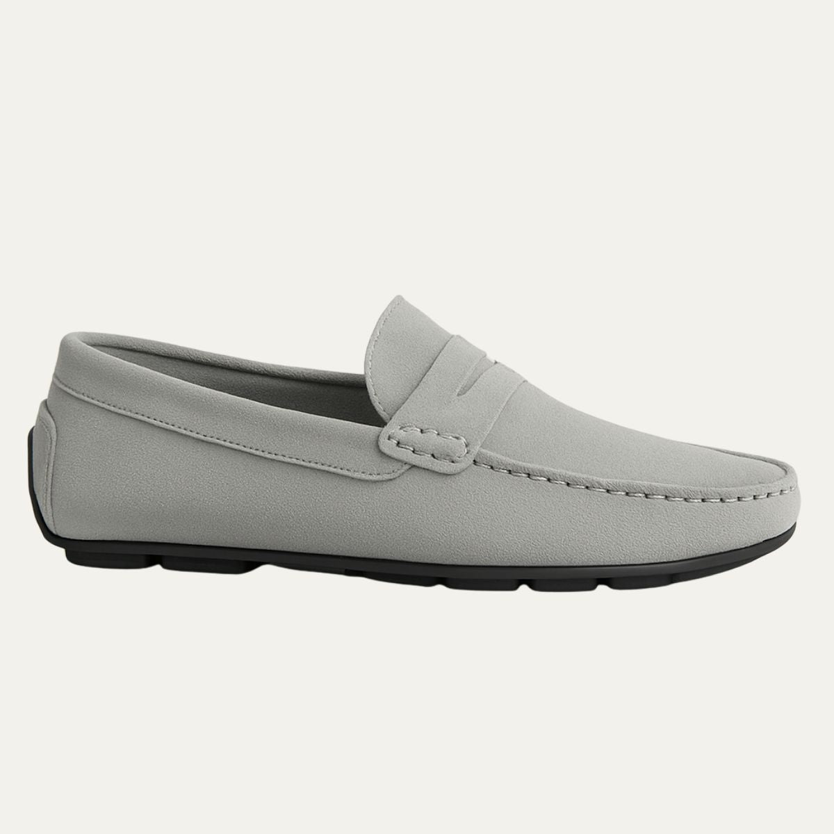 Men's Suede-Look Loafers – Lightweight Slip-On