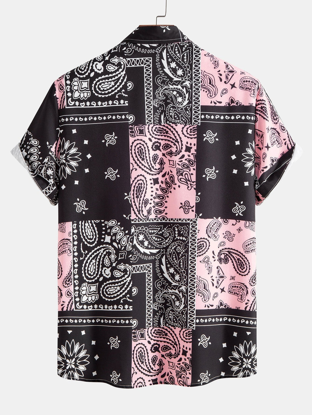 Men's Paisley Print Shirt with Button Placket