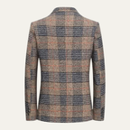 Men's Slim-Fit Check Tweed-Style Blazer