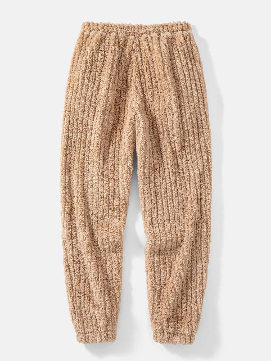 Men's Winter Teddy Co-Ord Tracksuit – Ribbed Pullover Hoodie