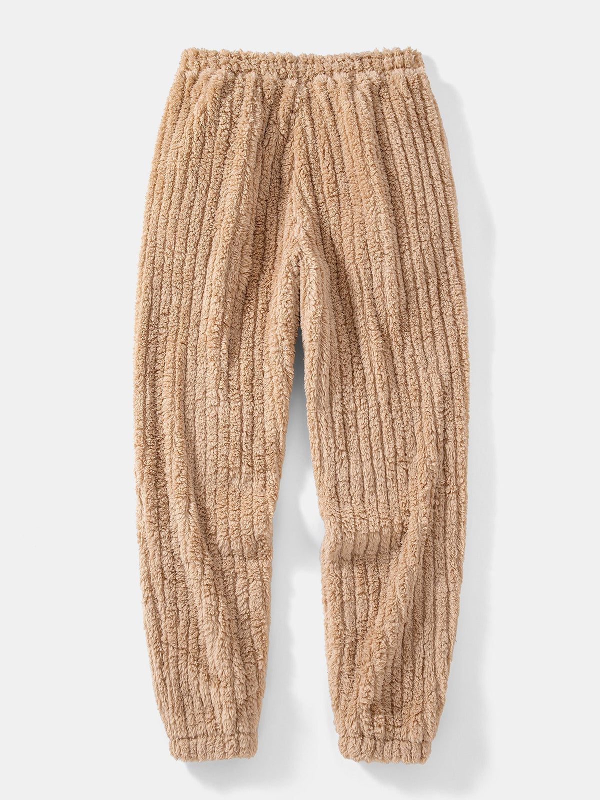 Men's Winter Teddy Co-Ord Tracksuit – Ribbed Pullover Hoodie