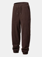 Men's Ribbed Corduroy Tracksuit – Relaxed Hoodie and Tapered Joggers
