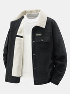 Men's Teddy Fleece-Lined Corduroy Jacket