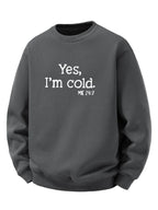 Men's Sherpa Fleece Lined Printed Sweatshirt