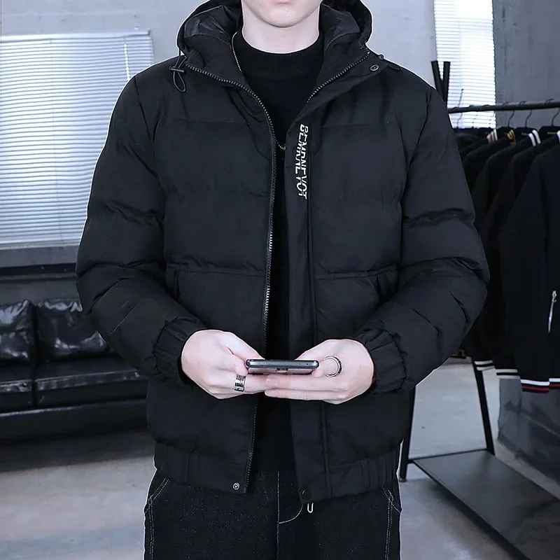 Men's Hooded Puffer Winter Jacket – Warm Padded Everyday Layer