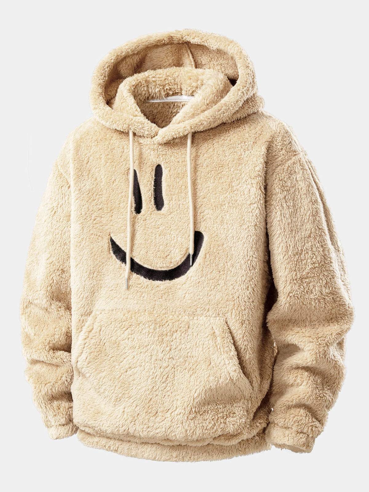 Men's Plush Teddy Tracksuit – Relaxed Hooded Jogger Set