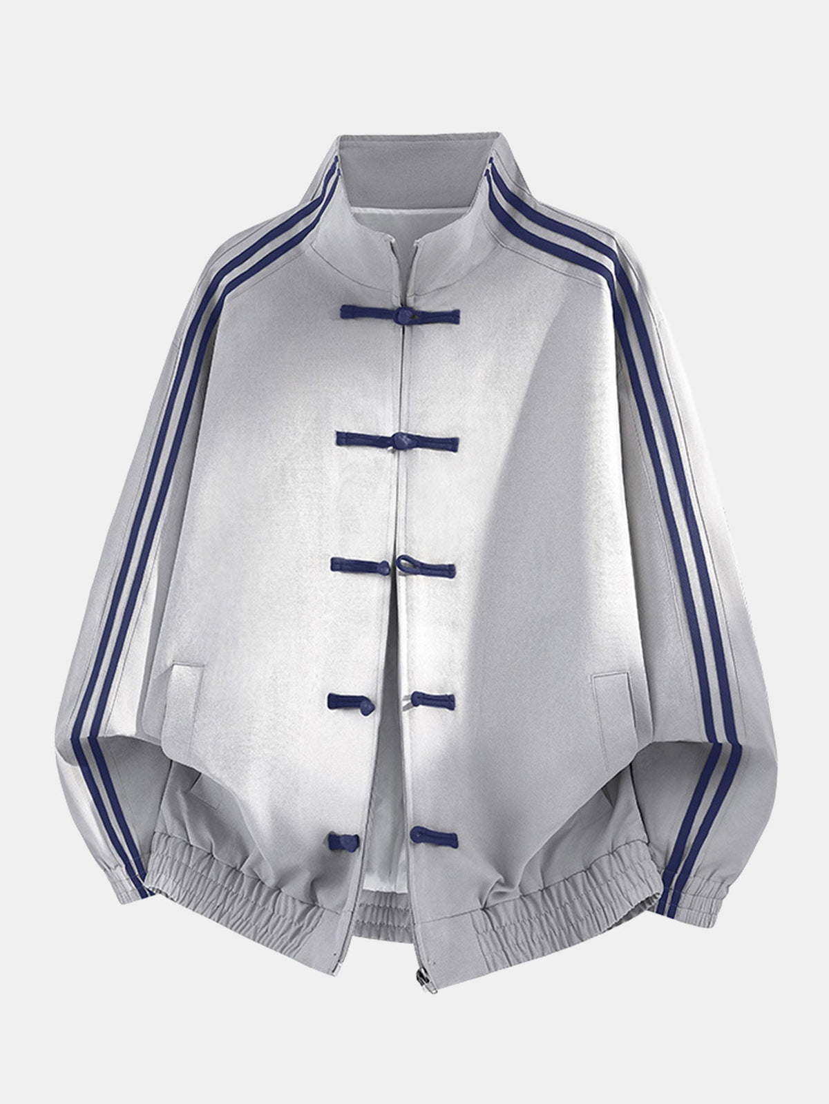 Men's Frog-Button Track Jacket – Relaxed-Fit Printed Layer