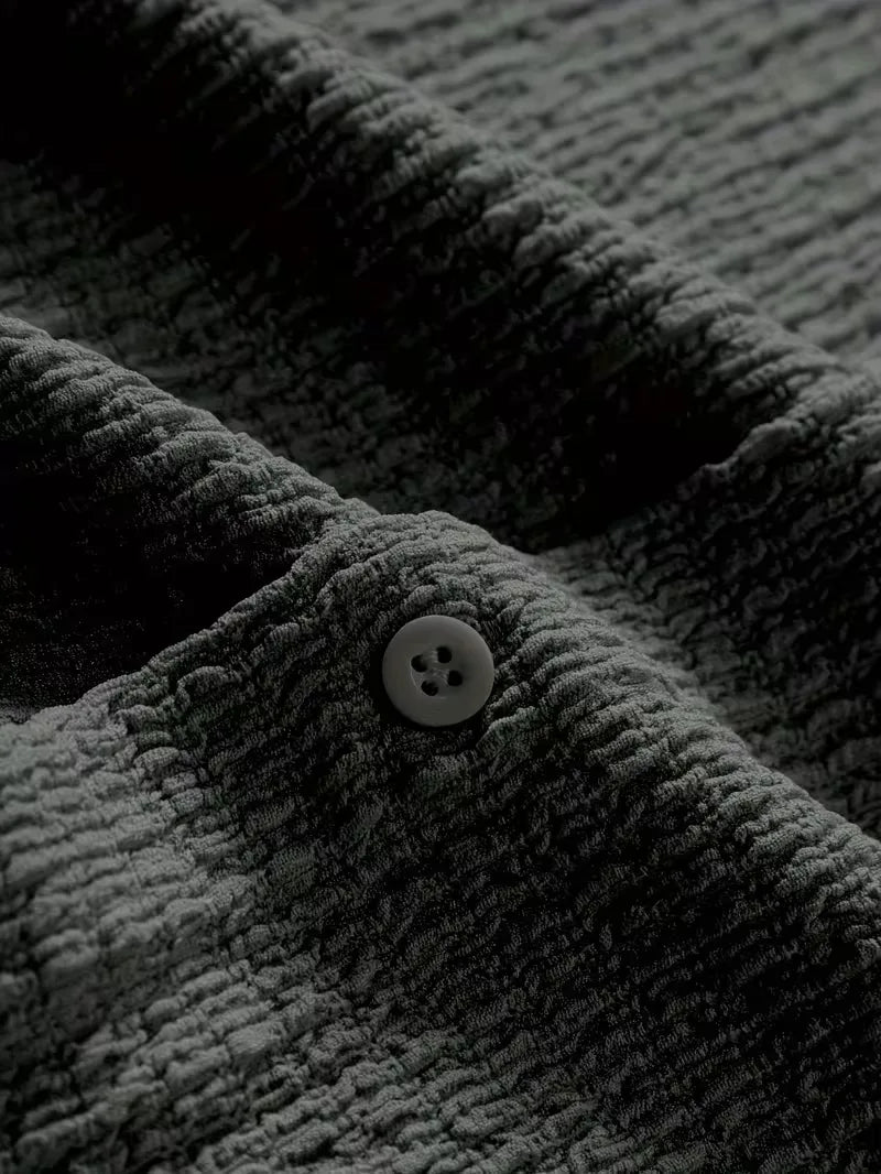 Men's Textured Short Sleeve Shirt