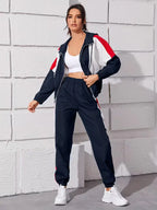 Women's Two-piece Trouser Lounge Set with hood