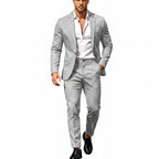 Men's Lightweight Two-Piece Suit – Refined Tailoring