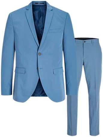 Men's Super-Slim Formal Suit Set – Streamlined Two-Piece Tailoring